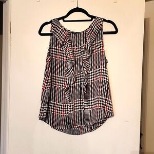 Women's Houndstooth Dressy Tank Top, Elle, Small